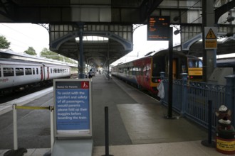 Trains at Norwich railway station, Norfolk, England, United Kingdom, Europe