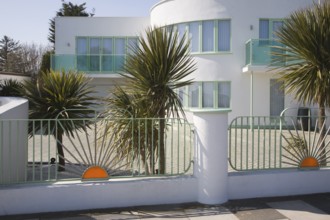 Art deco 1930s housing Frinton on Sea, Essex, England, United Kingdom, Europe