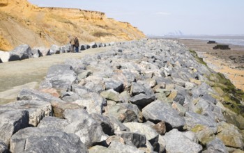 Crag Walk coastal defence and viewpoint structure, Walton on the Naze, Essex, England, United