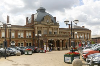 Railway station building, Norwich, Norfolk, England, UK built 1886 architect W. N. Ashbee