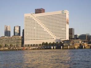 Modern architecture of Nedlloyd office block, Willemswerf, Rotterdam, Netherlands