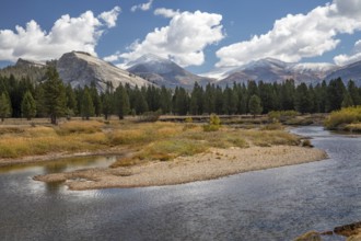 Yosemite National Park, California - Tuolumne Meadows and the Tuolumne River in Yosemite National