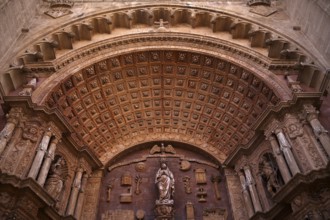 La Seu, Basilica de Santa Maria, Cathedral of St Mary, Palma de Majorca, Majorca, Balearic Islands,