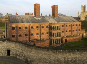 Exterior of Victorian jail museum, Lincoln Castle, city of Lincoln, Lincolnshire, England, UK