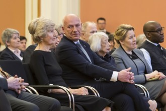 Friede Springer, Kai Wegner (Governing Mayor of Berlin), Margot Friedländer (Holocaust survivor),