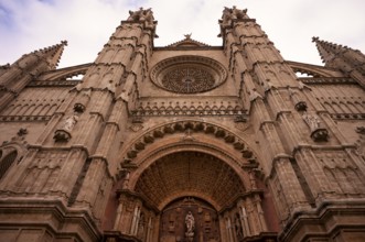 La Seu, Basilica de Santa Maria, Cathedral of St Mary, Palma de Majorca, Majorca, Balearic Islands,