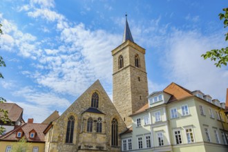 The Ägidienkirche on Wenigemarkt as the eastern entrance to the Krämerbrücke in the historic city