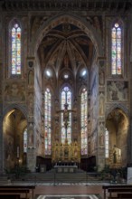 Florence, Florence, Santa Croce, interior, main choir chapel