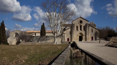 Cistercian monastery founded in 1144, church built 1175-1220, view from west, St., Sankt, Saint