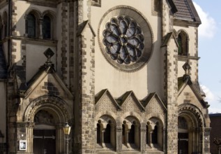 Built in 1902/1904 by Prof. Eduard Arnold, west façade, St., Sankt, Saint