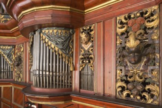 Creutzburg organ from 1735, St., Sankt, Saint