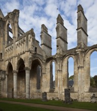 Cistercian church consecrated in 1227, interior north-west corner with remains of the north aisle,