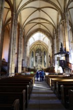 The Lutheran Church of St Thomas, Église Saint Thomas de Strasbourg, Alsace, Church interior with