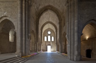 Cistercian monastery founded in 1144, church built 1175-1220, nave and aisles facing west, St.,