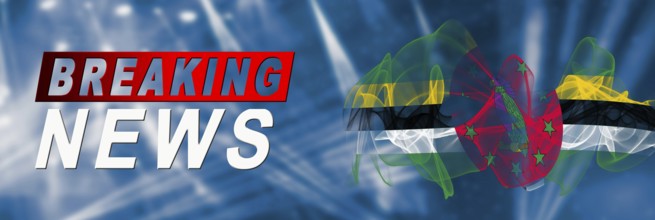 Dominica Breaking News, Smoke Flag Background