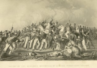 Military and munity mutiny views defeat of Sealkote mutineers by General Nicholson's column, India,