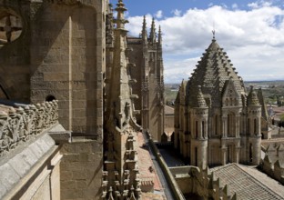 View from the New Cathedral from the north-west to the crossing tower of the Old Cathedral, St.,