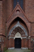 Former Cistercian church, north portal, first quarter 15th century, St., Sankt, Saint