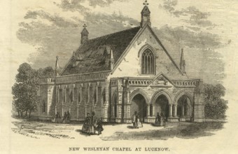 New Wesleyan chapel at Lucknow, Uttar Pradesh, India, Asia