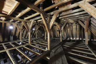 Roof truss above the nave vault Church of St., Church of St., St., St., Saint