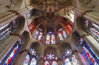 East wall and vault in the choir, St., Sankt, Saint