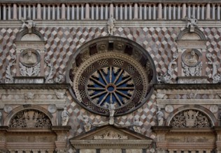 Italy Bergamo 89424 Colleoni Chapel built from 1472 - early 16th century Facade central area with