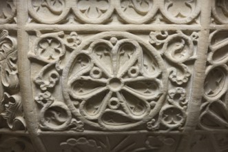 Baptismal font, detail tracery, St., Saint, Saint