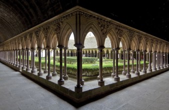 Left southern and right eastern cloister wings, built 1225-28, St., Sankt, Saint