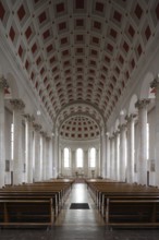 Built in 1830 by Georg Moller, rebuilt 1949-1953, view to the east, St., Sankt, Saint