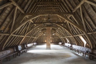 North wing of the monastery complex, Gothic roof truss