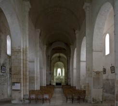 Saint Blaise village church, The Romanesque church was built in the 12th century in the style of