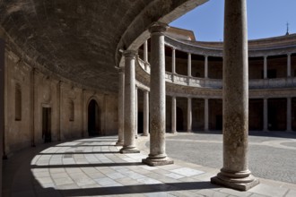 Palace of Charles V, begun in 1526, inner courtyard