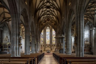 Rottweil, Heilig-Kreuz-Münster, Heilig Kreuz Minster, view to the east