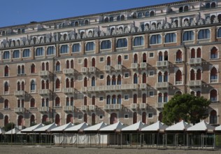 Italy Venice Lido -11 Grand Hotel Excelsior late 19th century Facade facing the Adriatic Sea Detail