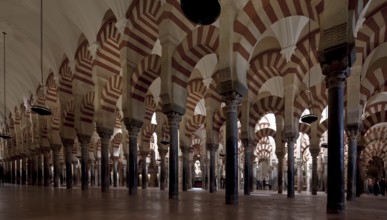 Mezquita-Catedral de Córdoba, interior, detail with superimposed arches, St., Saint, Saint