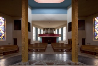 Wilhelm Ulrich 1929-1930, view of the organ, furnishings added later, St., Sankt, Saint