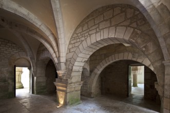 Fontenay former Cistercian monastery warming room built 12th century, St., Saint, Saint