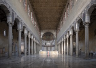 Rome, Roma, Santa Sabina, view to the east