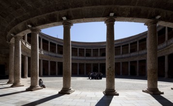 Palace of Charles V, begun in 1526, inner courtyard