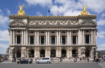 Opera built in 1875 by Charles Garnier, entrance façade