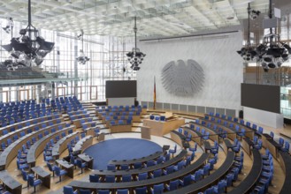 Bonn, government district (federal district, parliament district), Bundeshaus, former plenary hall,