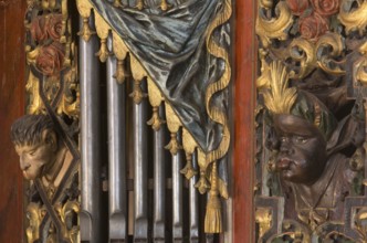 Creutzburg organ from 1735, St., Sankt, Saint