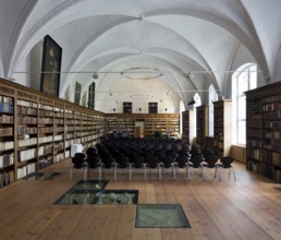 Scharbausaal, dormitory of the Franciscan monks, remodelled in 1618 - 1619 and furnished with