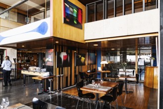 Restaurant in the Le Corbusier House, landmark, Marseille, France, Europe