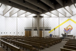 1966-1967 by Joachim G. Hanke, Interior, St., Saint, Saint