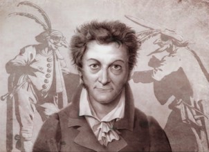 Ernst Theodor Amadeus Hoffmann, or E. T. A. Hoffmann, 1776 - 1822, German Romantic author of