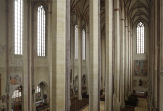 View from the organ loft to the east into the south aisle, St., Sankt, Saint