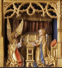 High altar, Antwerp gold altar, 1518 by Jan Geenots, Annunciation, St., Saint, Saint