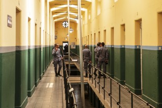 Wing with prisoners' cells in the former Presidio prison, Presidio Museum, Ushuaia, Argentina,