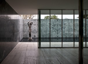 Barcelona Pavilion Pavilion of the 1929 World Exhibition, rebuilt 1983-1986, interior with